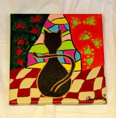 KOČIČÍ ROZJÍMÁNÍ 30x30cm